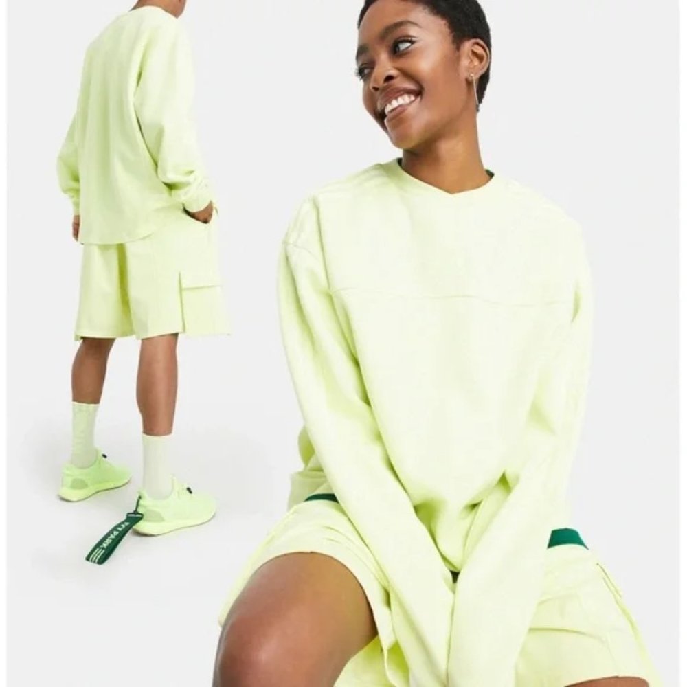 SOLD OUT Adidas x Ivy Park 4All  Yellow Crew Neck Sweatshirt, Size XL